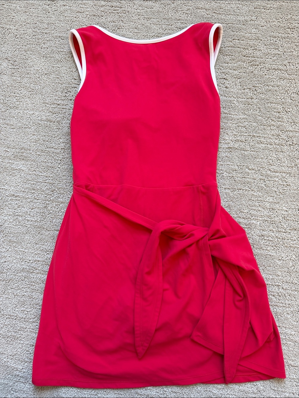 YPB Red Tie-Waist Romper Dress